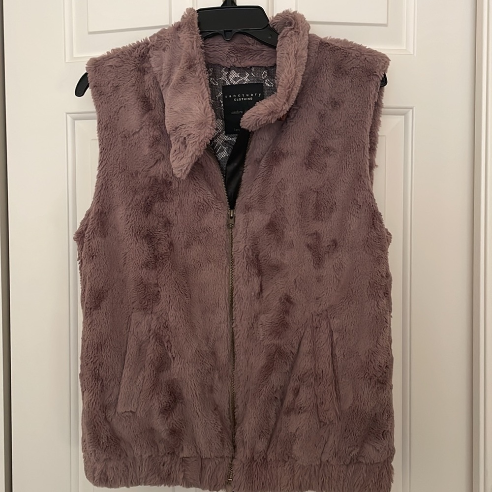 Sanctuary Clothing Faux Fur Vest- XS